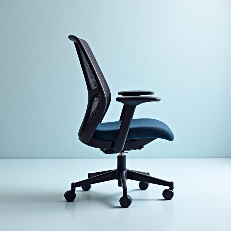 Kazeモデルのオフィスチェア、側面図